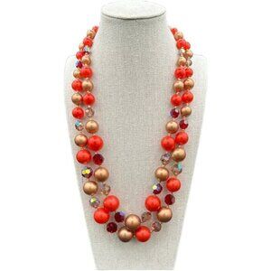 Vintage Richelieu Pearl and Crystal Necklace